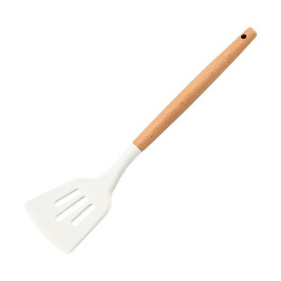 NonStick Silicone Kitchenware Set 98N Wooden Handle 3Piece C