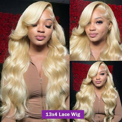 613 Honey Blonde Body Wave Lace Front Wig 13x6 Hd Transparen