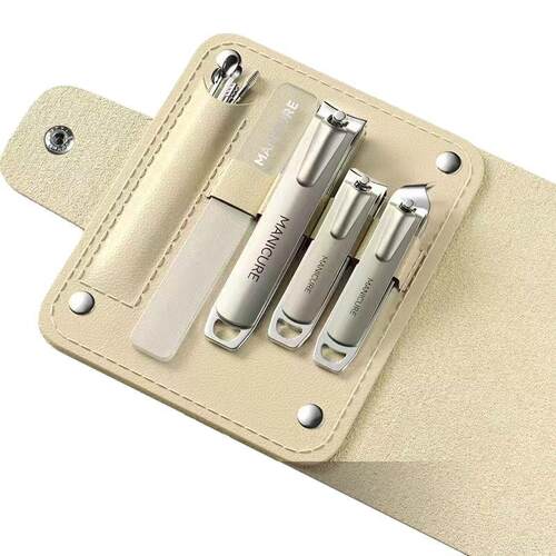 Portable Stainless Steel 10-Piece Nail Clipper Set, Anti-Spl
