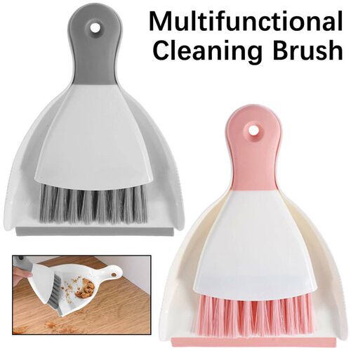Mini Dustpan and Brush Set Office Desk Cleaning Set Broom Se