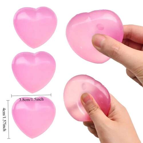 Color Heart Squeeze Toy Anti-stress Vent Ball Slow Rebound R