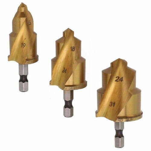 3pcs Drill Bits Hex Spiral Countersink Drill Bit For Water