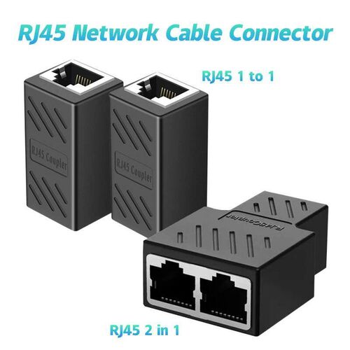 RJ45 Coupler Cat6 Cat5e Ethernet Cable Extender Adapter 1000