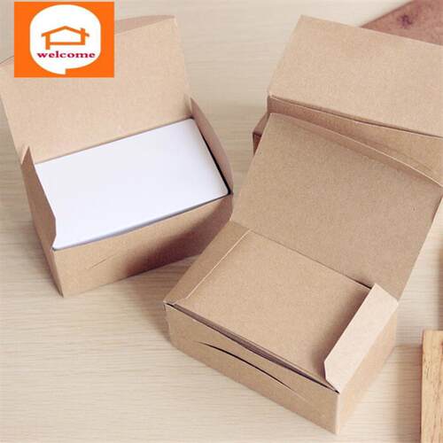 1 lot/u003d1 box(100pc) 100pc / box Kraft Paper Message Wo