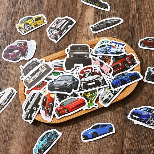 50/100 Pcs Retrofit Racing Car Graffiti ers Laptop Guitar Lu