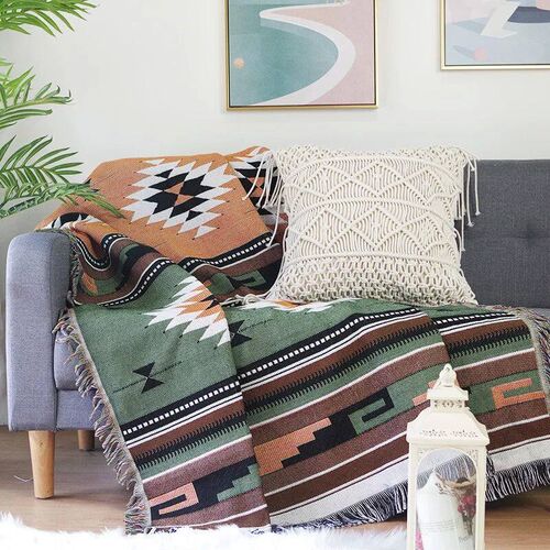 Bohemian Plaid cotton Blanket for Sofa bed Decoration Blanke
