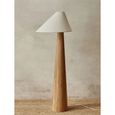 Conical Oak Floor Lamp Wabi Sabi Retro Floor Lamp Living Roo
