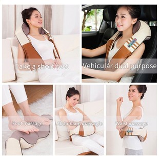 chargeable Shiatsu Body Shoulder Neck Back Massager pillow