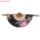 Pocket Folding Hand Japanese Round Flower Fan Circle Sakura