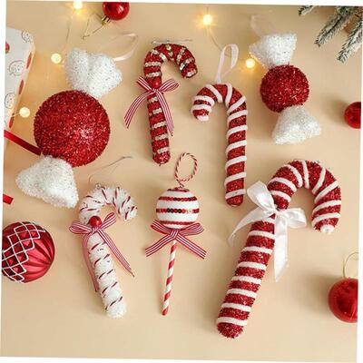 Christmas Tree Decoration Candy pendant a cane Lollipop prop
