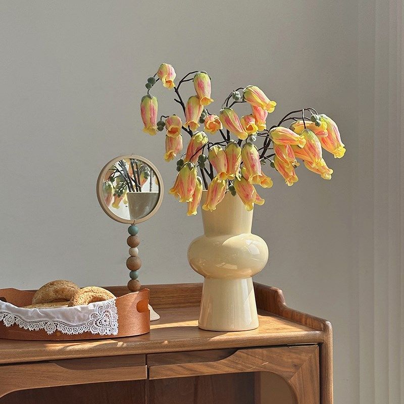 宫灯仿真花摆设插花花瓶风铃花假花客厅装饰摆件单支高档绢花造景,家居饰品,仿真花/假花,淘宝优惠券,粉丝福利购,淘宝优惠卷