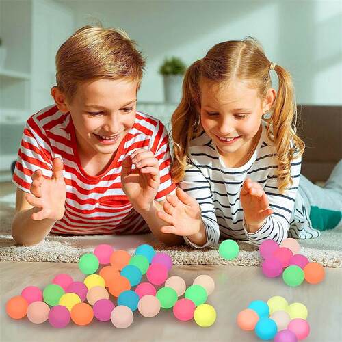 10pcs 3cm Luminous Bouncy Ball Toys for Kids Children Gift B
