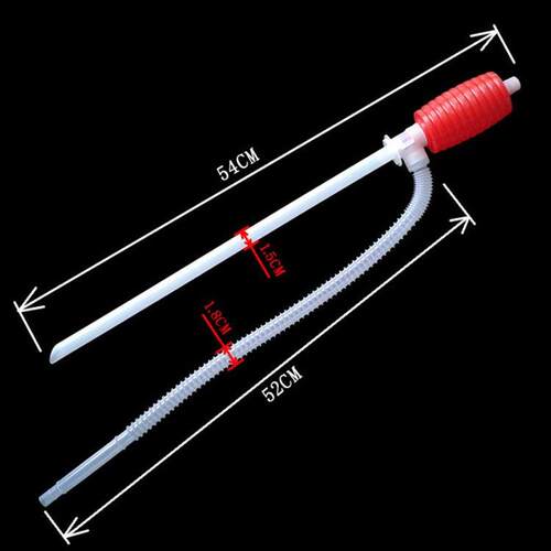 Manual gasoline suction pump, liquid extractor, plastic chem