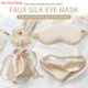 Women Soft Mask Relax Aduld Men Night The For Sleeping Silk