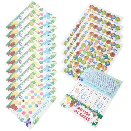 Potty Training Stickers for Kids Dinosaur Chart and