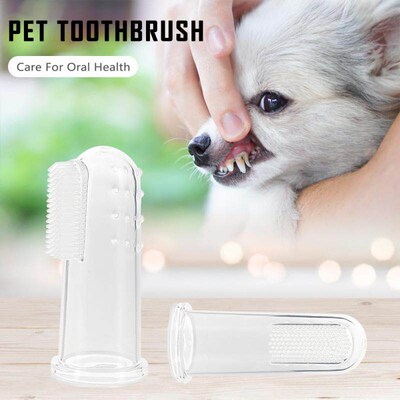 Super Soft Pet Finger Toothbrush Teddy Dog Silicon Toothbrus