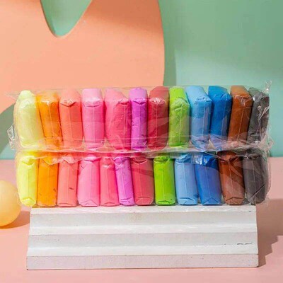 Colored Clay Child Modelling Craft Children Air Dry Clay Wit