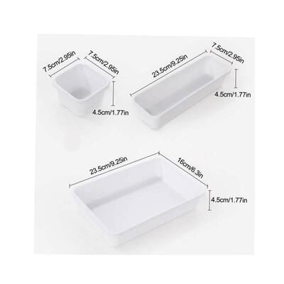8pcs/set Home Drawer Organizer Box Trays Storage Office  Box