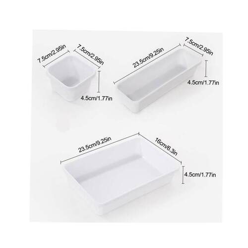8pcs/set Home Drawer Organizer Box Trays Storage Office  Box
