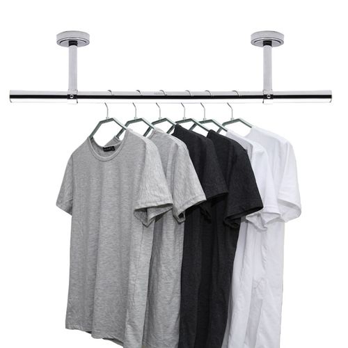 厚2晾衣杆阳台顶装固定式不锈钢管子晾衣架晒衣杆32mm单杆凉衣捍