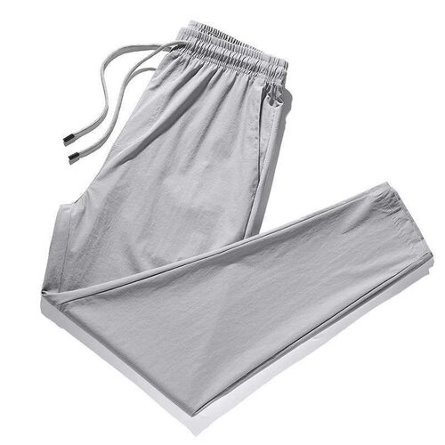 Ice Silk Breathable Summer New Mens Casual Pants Air Condit