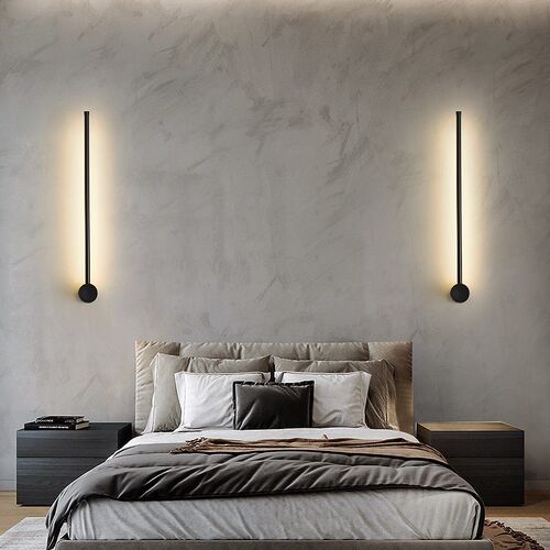 Simple One-word Long Wall Lamp Modern Bedside Stair Line Lam