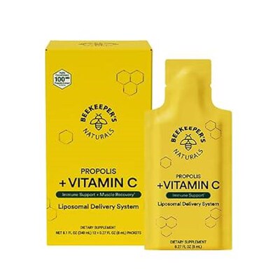 Beekeepers Naturals Liposomal Vitamin C + Propolis, Gel,