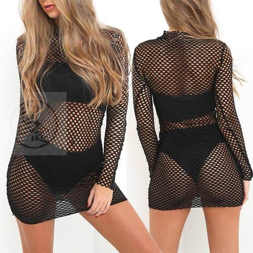 。Summer swimming batch mesh perspective skirt 7815 new prod