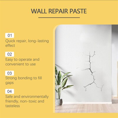 Jue Fish Wall Crack Repair Paste for fixing wall damage, scr
