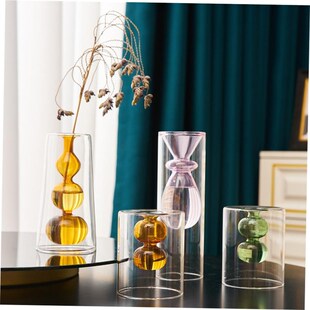 Nordic Home Decor Glass Vase Living Room Decoration Flower V