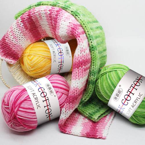 Milk Cotton Yarn Comfortable Wool Blended Thread Apparel Sew