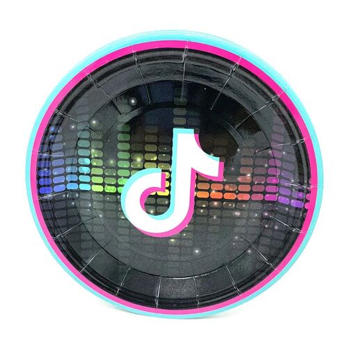 Tik Music Theme Birthday Party Decoration Tableware Paper Cu