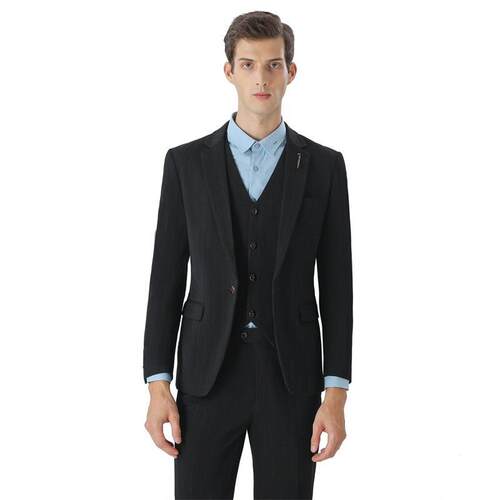 Autumn and Winter New Suit Mens Suit Slim-fit Striped Large
