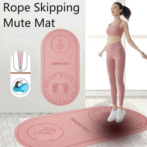 8mm Thicken Rope Skipping Mute Mat Home Jump Rope Yoga Shock