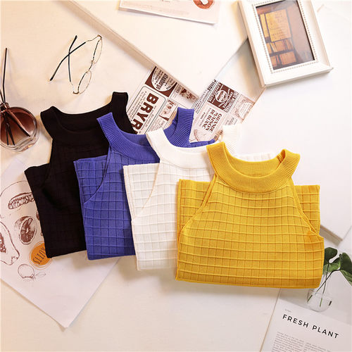 HELIAR 2020 Summer Crop Tops Female Knitted Camis Street Sol