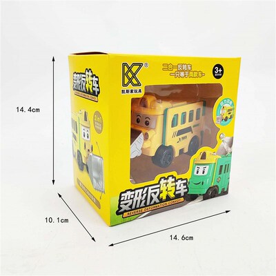 Chldrens toy two-n-one deformaton reverse car pull ack
