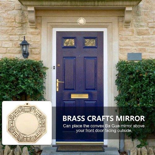 Chinese Mirror Feng Shui Octagon Gossip Window Film 2 Way
