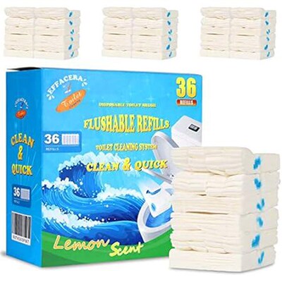 Effacera 36 Refills Disposable Toilet Bowl Paper Bulk Toi