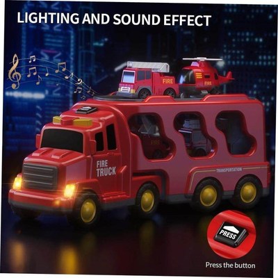 TEMI Diecast Carrier Truck Toys Cars Engineering  Vehicles