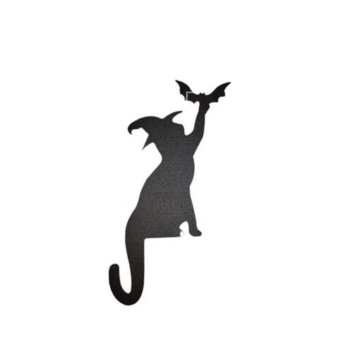 New Halloween Felt Door Corner Decoration Witch Crow Black C