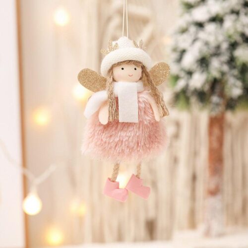Christmas decoration top hat antlers girl pendant Elk Angel