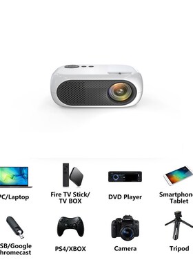 Mini Projector Support 1080P Full HD Native 360P LED Project