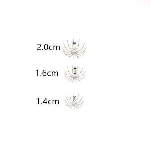 20pcs/Lot Squid Hook Wooden Shrimp Hook Stainless Steel Sea