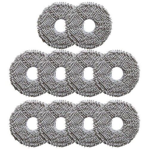 4/10pcs Mop Cloth Kit For Conga 13090 Spin Revol Home Robot