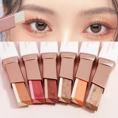 Double Color Glitter Eye shadow Stick Pencil Eyeshadow Makeu