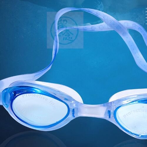 ~Waterproof goggles for men and women swimming flat light ad