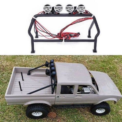 Metal Roll Cage Bucket with 6 LED Lights Remote Car