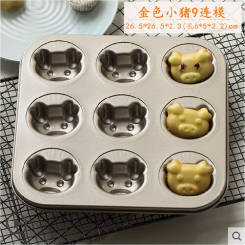 12-piece cake mold non-stick muffin tray baking cup cake b