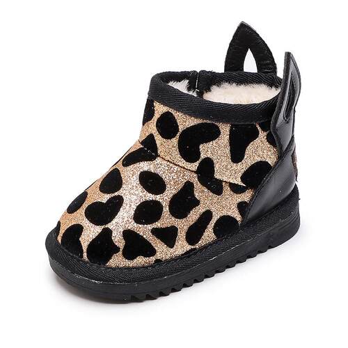 Baby Snow Boots Womens Fleece-lined Thickened Soft Bottom t
