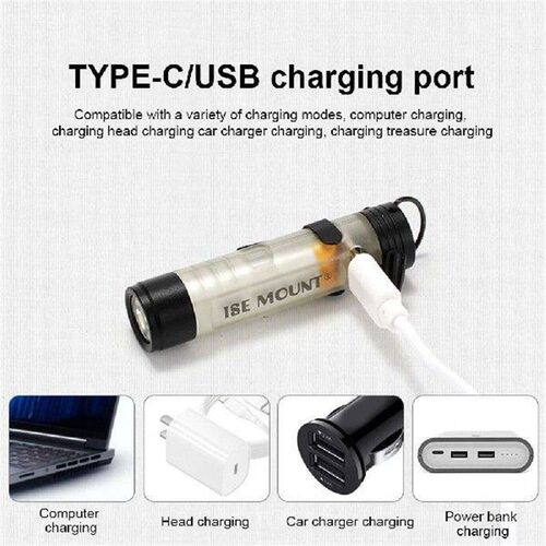 LED Small Handheld Flashlight with Magnetic Hook Portable